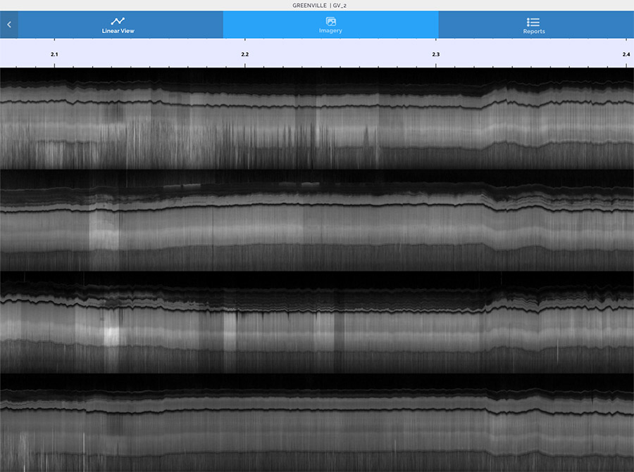 Railway imagery in Infrastructure app